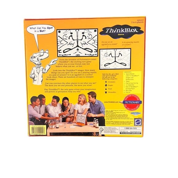 ThinkBlot Game By Pictionary - Spot Images In Ink Blots - Game Night Fun - Picture 2 of 11
